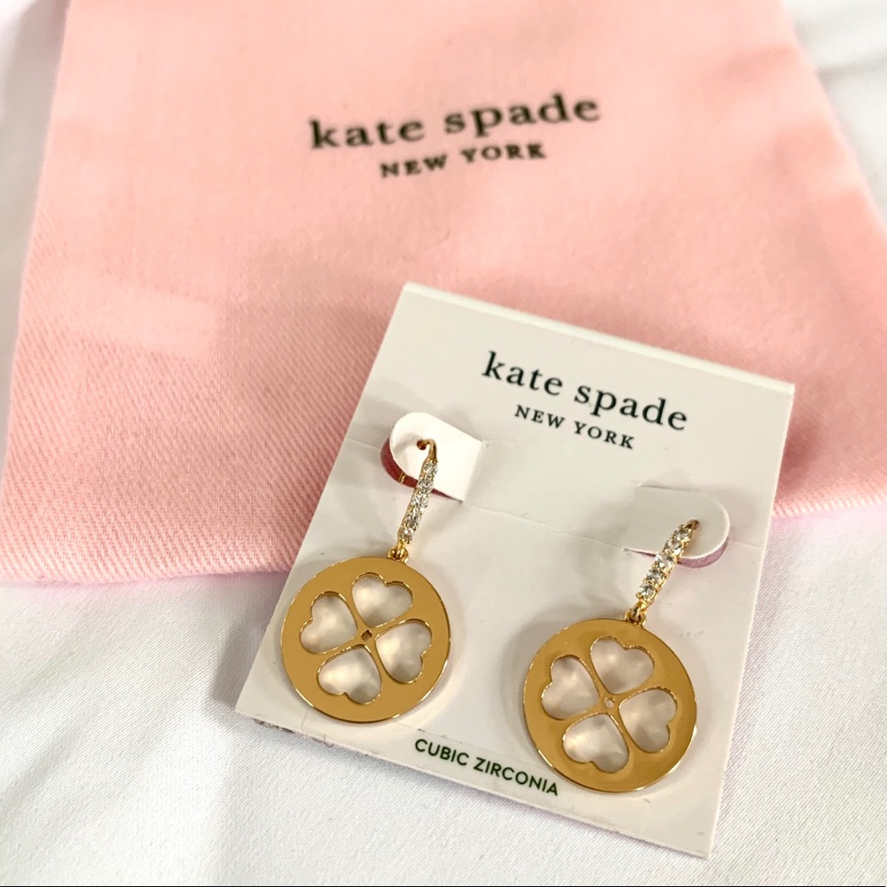 NWT Kate Spade Symbols cutout drop earrings